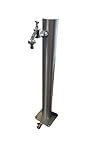 Wassersäule Edelstahl 75cm Rund 3/4' Wasserverteiler Wasserzapfstelle Zapfstelle