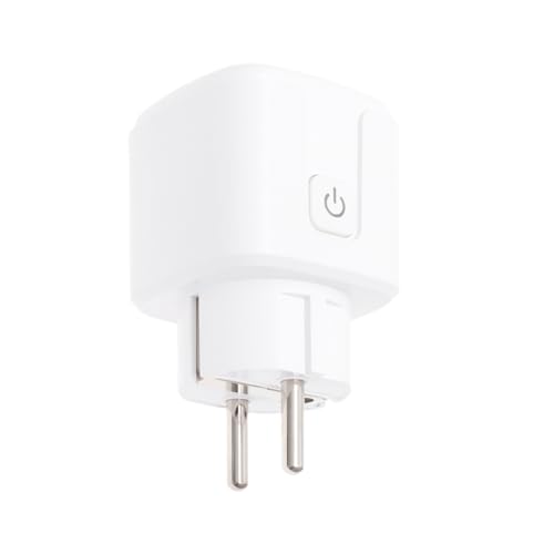 SEWACC Enchufe Inteligente Wifi por Temporizador y Monitor de Energía Compatible con Para Hogar y Electrodomésticos Enchufe Blanco