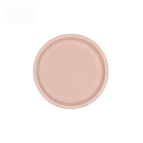 Image of Lasaki Round Ceramic Trays (Plates Saucers) for Pots, planters, Flower, Succulent(Set of 2,Pink,5 inch) R5(Plants not Included)