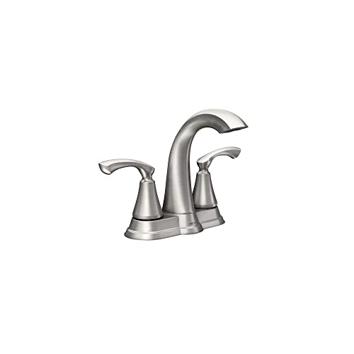 Moen WS84876SRN Tiffin Two-Handle High Arc Bathroom Faucet, Spot Resist Brushed Nickel