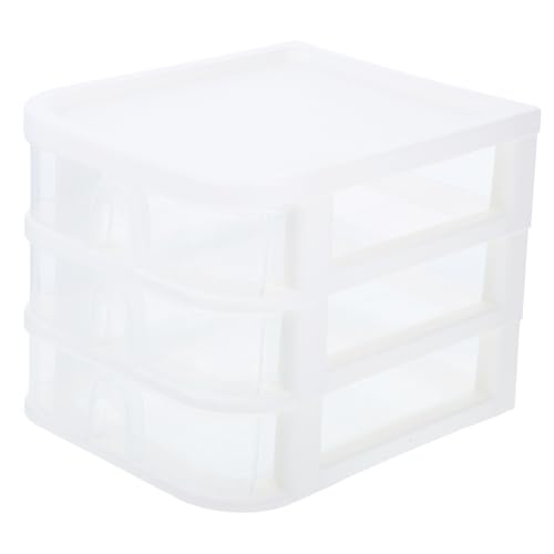 BCOATH Office Storage Box with Drawers Desktop Organizer for Stationery Usability Storage Smooth Glide Drawers for Home and Office Use