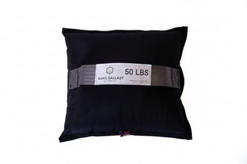 wake ballast - Ballast Bag for Wakesurfing & Wakeboarding, Fine Steel Shot for Wakesurf Boats, Yachts & Airplanes, Precise Weight Distribution, Compact Design, Water & Rustproof, Made in USA (50 lbs)