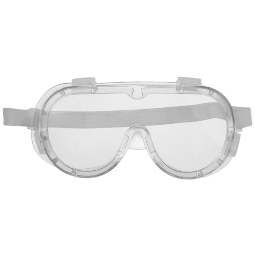 LOLIPPYY Occhiali Protettivi Trasparenti Antiappannamento con Fascia Regolabile Ergonomica per Lavoro Laboratorio e Attività Industriali Protezione Occhi Leggera e Sicura