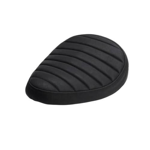 Asiento solo de moto acabado premium en cuero sintético resistente con soporte de acero