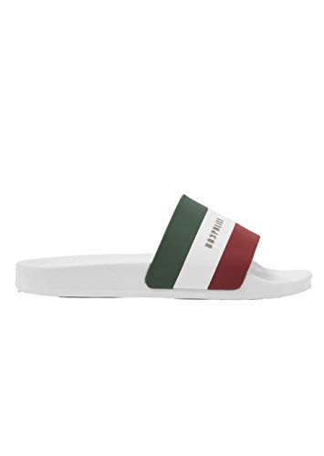 Chanclas blancas 883 POLICE Lider de hombre para la piscina y el verano