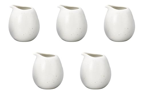 Set of 5 White Powder Cold Sake Cup Medium [7.5 x 8.9 cm (200 cc)] | Setomonohonpo