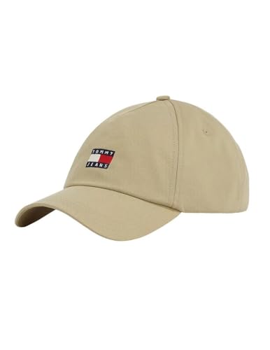 Tommy Jeans Gorra para Hombre, Negro (Bronceado reliquia), Talla única