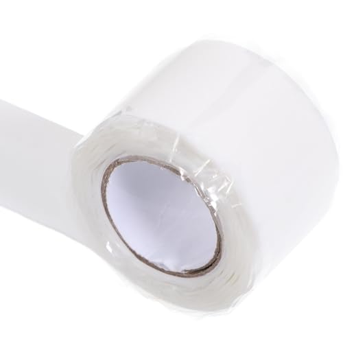 POPETPOP Ruban Adhésif Étanche en Pvc Blanc, Ruban D'étanchéité pour Fuites D'eau, Effet de Scellement Puissant, Composant de Réparation pour Usage Extérieur