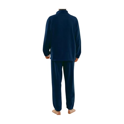 Mens Winter Long Sleeved And Pants Velvet Set, Loungewear Pajamas Sleepy Nightwear3