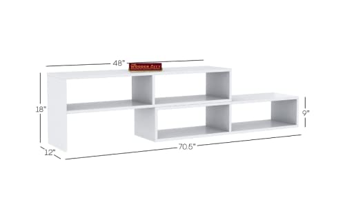 Image of THE WOODEN CITY Solid Sheesham Wood TV & Entertainment Unit for Living Room & Hotel Room and Office Furniture (Wood Finish 9)
