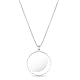 Monokel Lupe, Halskette Lupe, 5X Metall Lupe, HäNgende Lupe mit Kette Anhänger Linse Silber Lupe Mini Halskette Lupenanhänger Glaslinse, Monokel mit Loupe Kette für Lesen von Büchern Zeitungen