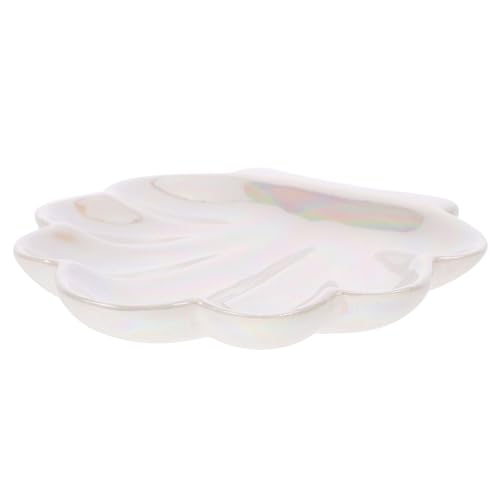 Alipis bandeja de joyería puesto de joyería árbol de la joyería bandeja de collar organizador de joyas organizador joyas placa de cerámica plato de joyería de cerámica porcelana blanca