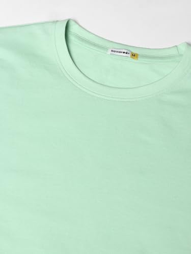 Image of Bewakoof Men's 100% Cotton Solid Regular Fit Half Sleeve Round Neck T-Shirt | Tshirt for Men Cotton| Casual Wear | Street Wear