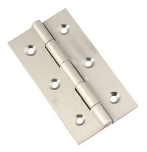 BRASK Brass Butt Hinges 3x3/4x3/4x3/32 SS Finish (12pcs)