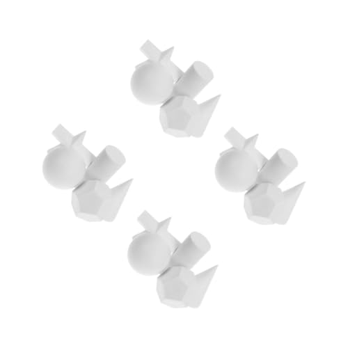 Modèles géométriques formes variées en résine souple et transparente
