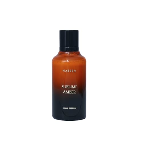 Image of NASEEM Sublime Amber Aqua Parfum for Men and Women, 100 ml, Oriental Balsamic Fragrance with Cognac, Cinnamon, Vanilla, Tonka Bean and Amber Notes
