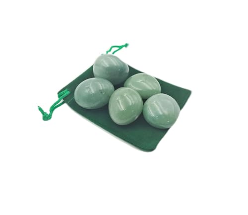 5 Piedras Aventurina verde Natural   5 Cristales Aventurina verde Pulidos con Propiedades Energéticas, piedra Aventurina verde, aventurina verde pulida (Aventurina verde, 5 PCS)