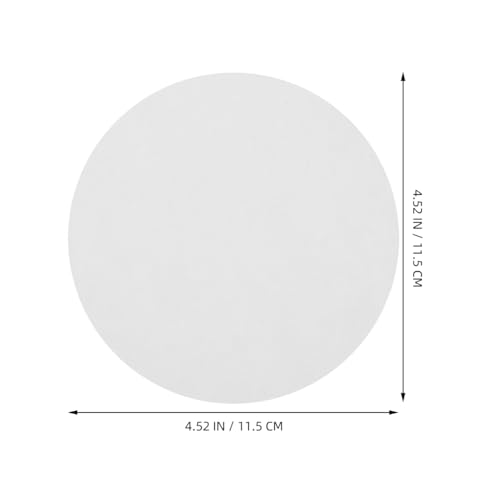 Image of Hemobllo Qualitative Filter Paper Discs 11 Cm Dia Medium Flow Rate Filter Paper 100 Pcs Lab for General Chemistry Applications Vacuum Filtration Filters