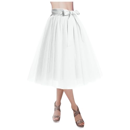 Jupe longue volants style tutu lolita avec jupon court pour volume de robe