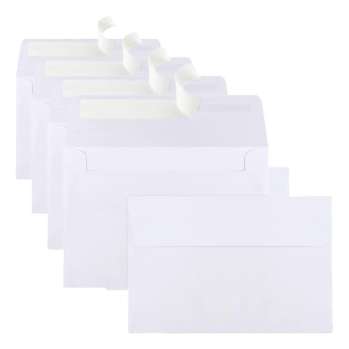 Image of Joyberg 280 Packs A4 Envelopes, White, 4x6 Photo, Self Seal for Invitations, Weddings, Baby Shower, Photos, Postcards, Greeting Cards, Mailing