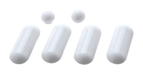WENKO Patins abattants de WC Premium - amortisseur pour couvercle et lunette, Plastique, 1.7 x 1.3 x 4.5 cm, Blanc