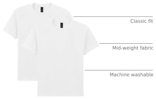 Image of Gildan Unisex-Child Gildan Youth Heavy Cotton T-Shirt, Style G5000b, 2-Pack