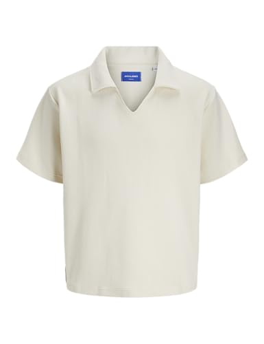 JACK & JONES Joralmeria Texture Polo SS pour Homme, Bronze, S