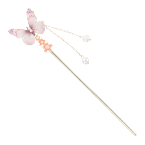 ANDRESLAD 蝶 ヘアピン 花 ティアラ 女性用 髪 箸 花 髪 フォーク ヴィンテー
