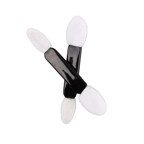 FRCOLOR Eyeshadow Brush Kit 50pcs Makeup Eyeshadow Brush Set Double-ended Applicators for Women White