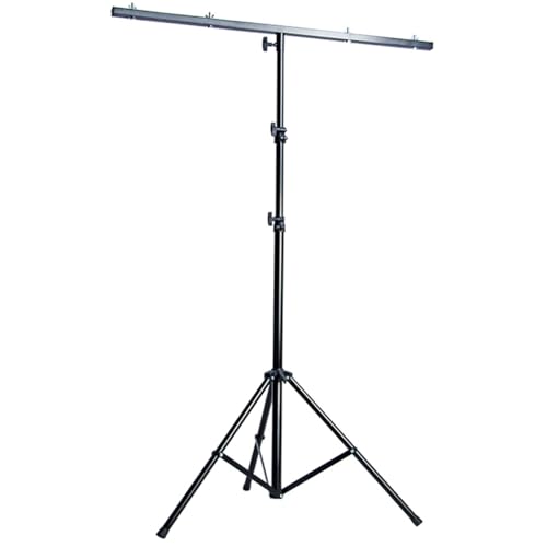 Duramex (TM) 8FT 2.5 Meter Tripod Stage Light Stand with 3.5FT (1.0M) T Bar for 8 Lights Black
