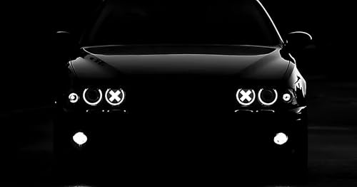 Cache-phares style croix pour BMW E39 tuning modification de phares - 4