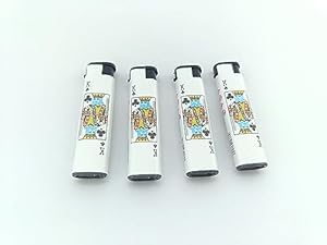 PMW - Rainbow Flame Cigarette/Plastic/Stylish/Fancy/Pocket Lighter/Lighters for Smoking - 4 pcs - Random Model-image-8