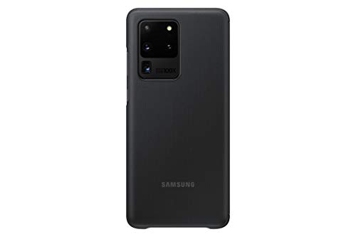 Samsung Plastic Galaxy S20 Ultra Case, S-View Flip Cover - Black (Us Version With Warranty), Model:Ef-Zg988Cbegus