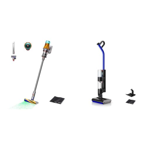 Dyson(�_�C�\��) V12 Detect Slim Fluffy (SV46 FF2 AM) �R�[�h���X�X�e�B�b�N�|���@ + WashG1? (WR01 AM) ���@���|���@ 2�_�Z�b�g