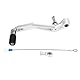 Verstellbarer Schaltpedalhebel Einstellbarer Motorrad-Schalthebel Klappbarer Schaltpedalhebel Kompatibel mit V Strom DL650 2017-2020 (Silber)