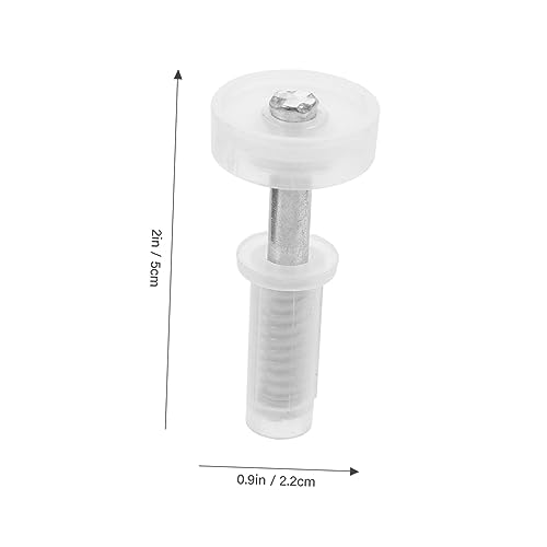 Kit de bisagras para puertas plegables de 4 piezas, acero inoxidable y piezas plásticas blancas, apertura y cierre suaves, uso pesado, juego de reparación para puertas plegables de armario miniatura 2