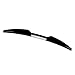 Bacar Rear Window Top Spoiler ABS Roof Lid Rear Trunk Extension Wing Flaps Glossy Black for Ford Focus MK3 RS 2011-2018