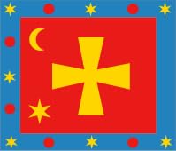 Drapeau Large Alex K Kozaks flags 1651-17 pour mât résistant au vent