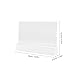 Artibetter Acrylic Name Card Holder Stand for Office Clear Name Tag Display Sturdy Desk Sign Holder for Departments Easy Installation Slot