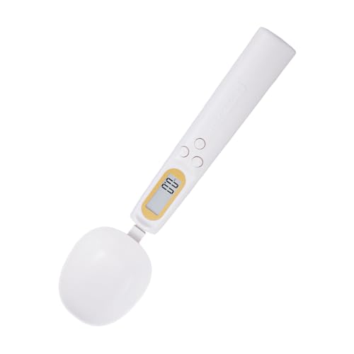 デジタル スプーン スケール ? 調整可能な 1000g/0.1g デバイス、電子計量スプーン、精密食品計量ツール | LCD ディスプレイ画面インターフェイス、簡単に取り外し可能なハンドル、電池式センサー