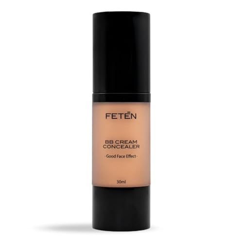 FETEN BB Cream pour le Visage, Correcteur Anti Cernes, Crème Hydratante Teintee avec Protection Solaire, BB Cream Embellisseur Anti Imperfections pour Homme, Crème...