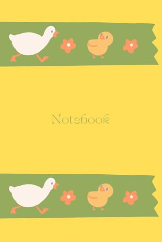Duck Notebook with 120 Lined Pages.: Ducklings Notepad. Gift Idea for Farm animal Lovers. Farmers Note Pad. Cute Stationery for Farms
