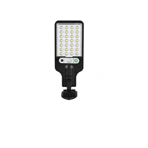 QZCX Luces de calle solares LED Foco solar IP65 Lámpara de calle con sensor de movimiento PIR a prueba de agua for decoración de jardín(TYN6161-28-1)