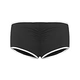 NGTEVOOS Women Sexy Yoga Shorts Ladies Brazilian Panties Sexy V Style Ruched Cheeky Bottom Thong...