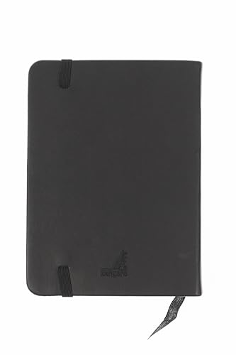 Image of Kangaro Art Sketchbook A6 Black PU Hard Cover 80 Sheets 140 g Cream Paper