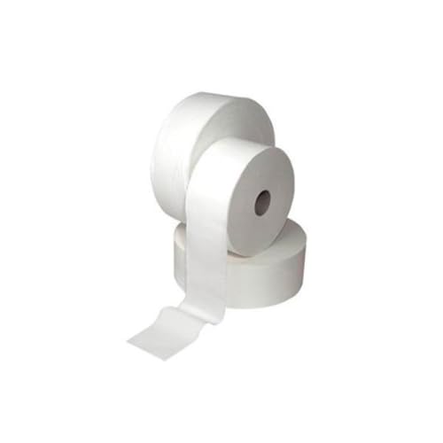 Papel Higiénico Industrial Reciclado, 2 Capas, 150m, 18 Rollos, Mandril Estrecho