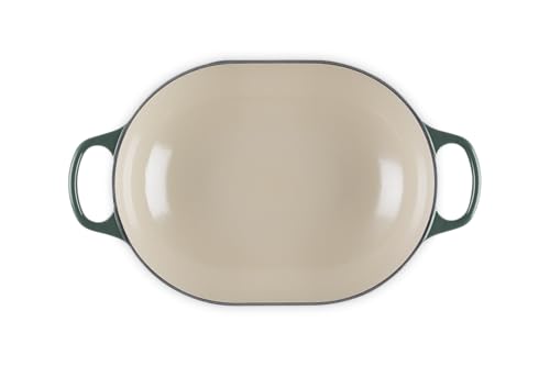 Image of Le Creuset Enameled Cast Iron Oval Casserole with Lid, 3.75 qt., Artichaut