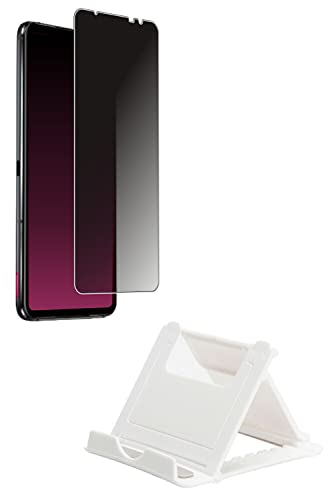 [�t�B����+�X�^���h] ClearView ASUS ROG Phone 6 / ROG Phone 6 Pro�p [ �̂������h�~ ] �t�� �ی�t�B���� �v���C�o�V�[�ی� + �~�j �܂肽���� �X�^���h �z���C�g [�w��F�ؔ�Ή�]
