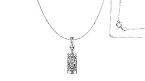 Pendentif Dieu Tirupati Bala Ji en argent sterling 925 avec chaîne pour homme et femme