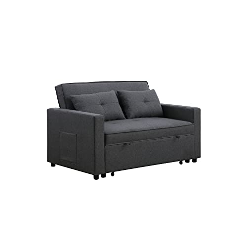 Lilola Home Zoey Love Seats, Dark Gray #TOP18